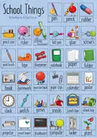 Vorschau - Fördermaterial/Inklusion - School Things - Poster und Flashkarten - Seite 1