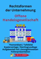 Vorschau - Stundenentwürfe - Unternehmensformen: Die Offene Handelsgesellschaft OHG - Deckblatt