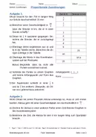 Vorschau - Arbeitsblätter - Arbeitsblatt: proportionale Zuordnungen einführen - Deckblatt
