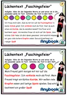 Vorschau - Arbeitsblätter - AnybookPro Material: Lückentext Faschingsfeier - Seite 3