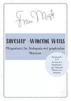 Vorschau - Arbeitsblätter - Mitspielsatz auf Stabspielen zu Wincent Weiss' 'Silvester' - Deckblatt
