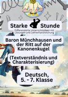 Vorschau - Arbeitsblätter - Lügengeschichte – Der Ritt auf der Kanonenkugel - Deckblatt