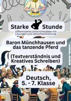 Vorschau - Arbeitsblätter - Lügengeschichte – Baron Münchhausen und das tanzende Pferd - Deckblatt