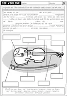 Vorschau - Arbeitsblätter - Violine und Geige – Aufbau und Bestandteile kennenlernen | Tafelmaterial und Arbeitsblatt - Seite 1