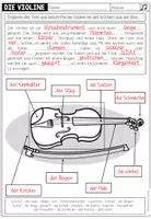 Vorschau - Arbeitsblätter - Violine und Geige – Aufbau und Bestandteile kennenlernen | Tafelmaterial und Arbeitsblatt - Seite 2
