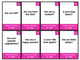 Vista previa - Tarjetas / Manipulativos - English Present Simple Conversation Cards - página 3