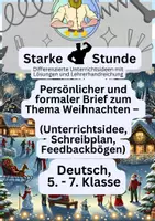 Vorschau - Stundenentwürfe - Briefe schreiben Klasse 5 – wachsendes Materialpaket - Seite 1
