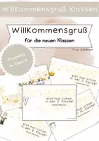 Vorschau - Anderer Materialtyp - Willkommensgruß Klassen - Klasse 1 bis 12 - Deckblatt