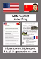 Vorschau - Stundenentwürfe - Materialpaket "Kalter Krieg" Jg. 9+10 inkl. Lösungen - Deckblatt