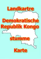 Vorschau - Arbeitsblätter - Landkartre von Demokratische Republik Kongo stumme Karte mit Umrissen der Nachbarländer - Deckblatt