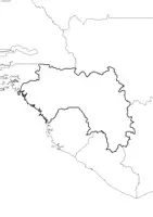 Vorschau - Arbeitsblätter - Landkartre von Guinea stumme Karte mit Umrissen der Nachbarländer - Seite 2