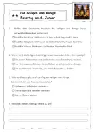 Vorschau - Arbeitsblätter - Heilige drei Könige - Lesetext mit Fragen - Seite 2