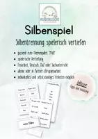 Vorschau - Arbeitsblätter - Silbenspiel, Silbentrennung Thema: Müll - Deckblatt