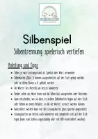 Vorschau - Arbeitsblätter - Silbenspiel, Silbentrennung Thema: Müll - Seite 1