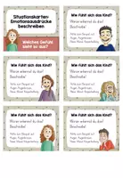 Vorschau - Fördermaterial/Inklusion - Situationskärtchen - Emotionsausdruck beschreiben - Seite 2