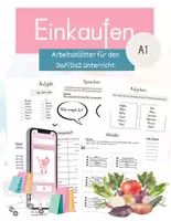 Vorschau - Arbeitsblätter - Einkaufen - Arbeitsblätter für DaF/ DaZ (A1) - Deckblatt
