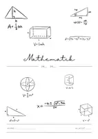 Vorschau - Anderer Materialtyp - Mathematik - Deckblatt und Inhaltsverzeichnis - Deckblatt