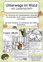 Vorschau - Arbeitsblätter - Lesemalheft: Unterwegs im Wald (Kl. 2/3) - Deckblatt