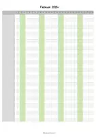 Vorschau - Lehrpläne/Lehrermaterial - Monatsblätter Kalender Januar bis Juli 2024 für Fehltage in NRW - Seite 1