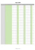 Vorschau - Lehrpläne/Lehrermaterial - Monatsblätter Kalender Januar bis Juli 2024 für Fehltage in NRW - Seite 3