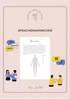 Vorschau - Anderer Materialtyp - Vorlage: Sprachenmännchen - Deckblatt