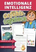 Vorschau - Arbeitsblätter - Emotionsradar – Gefühlstagebuch für Kinder in der Grundschule - Deckblatt