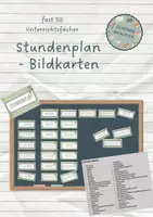 Vorschau - Bildkarten - Stundenplan/Unterrichtsfächer - Bildkarten - Deckblatt