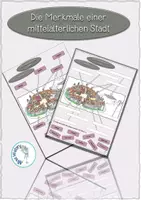 Vorschau - Stundenentwürfe - Geschichte-Merkmale einer mittelalterlichen Stadt - Deckblatt
