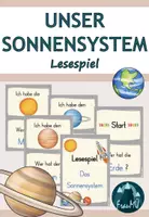 Vorschau - Spiele - Sonnensystem und Planeten: Lesespiel - Deckblatt