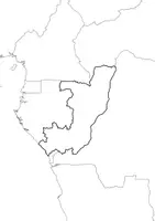Vorschau - Arbeitsblätter - Landkartre von Republik Kongo stumme Karte mit Umrissen der Nachbarländer - Seite 3