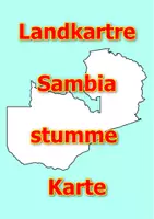 Vorschau - Arbeitsblätter - Landkartre von Sambia stumme Karte mit Umrissen der Nachbarländer - Deckblatt