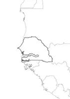 Vorschau - Arbeitsblätter - Landkartre von Senegal stumme Karte mit Umrissen der Nachbarländer - Seite 3