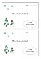 Vorschau - Arbeitsblätter - Winterarbeitsheft sonderpädagogische Förderung - Deckblatt