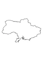 Vorschau - Arbeitsblätter - Landkartre von Ukraine stumme Karte mit Umrissen der Nachbarländer - Seite 1