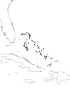 Vorschau - Arbeitsblätter - Landkartre von Bahamas stumme Karte mit Umrissen der Nachbarländer - Seite 3