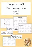 Vorschau - Arbeitsblätter - Forscherheft Zahlenmauern - Deckblatt