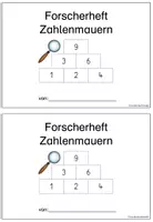 Vorschau - Arbeitsblätter - Forscherheft Zahlenmauern - Seite 1