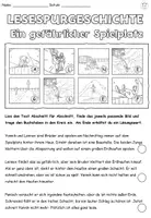 Vorschau - Arbeitsblätter - Lesespurgeschichte "Ein gefährlicher Spielplatz" Feuerwehr - Achtung, Notfall! DaZ / DaF / Deutsch - Seite 3