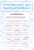 Vorschau - Arbeitsblätter - Ich suche jemanden der ... - Einstieg nach den Weihnachtsferien - Deckblatt