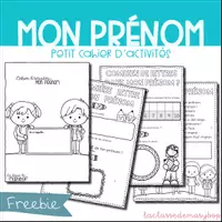 Aperçu - Fiches - Mon prénom - Cahier d´activités - Page de couverture