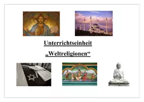 Vorschau - Unterrichtsreihen - Materialpaket "Weltreligionen" Jg. 8-10 inkl. Lösungen - Seite 1