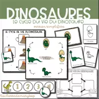 Aperçu - Affichage - Le cycle de vie du dinosaure - Version simplifiée - Page de couverture