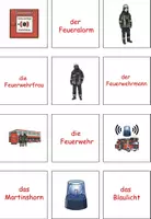 Vorschau - Spiele - Paare finden- Bild-Wort "Die Feuerwehr" Achtung, Notfall! - DaZ / DaF / Deutsch / KBW - Seite 2