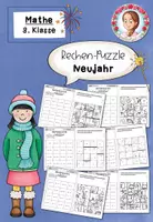 Vorschau - Mal- und Bastelvorlagen - Rechenpuzzle Neujahr (3. Klasse) – Addition, Subtraktion, Multiplikation & Division zum Jahresstart - Deckblatt
