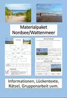 Vorschau - Unterrichtsreihen - Materialpaket "Nordsee/Wattenmeer" Jg. 5+6 inkl. Lösungen - Deckblatt