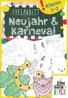 Vorschau - Mal- und Bastelvorlagen - *Lückenfüller* Neujahr und Karneval für die 1. & 2. Klasse - Deckblatt