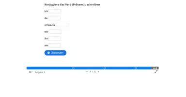 Aperçu - Affichage - Verbes Allemand/Deutsch/Präsens,+Lösungen/A1/DaF/Intaktiv/H5P/Moodle/ - Page 3