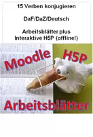 Aperçu - Affichage - Verbes Allemand/Deutsch/Präsens,+Lösungen/A1/DaF/Intaktiv/H5P/Moodle/ - Page de couverture