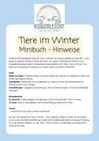 Vorschau - Arbeitsblätter - Minibuch Tiere im Winter, Erweiterung, Wintertiere - Seite 1