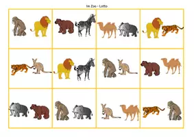Vorschau - Spiele - Optische Differenzierung: Im Zoo -Lotto - Seite 1